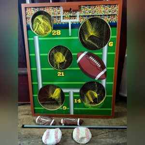 2-in-1 Football & Baseball Toss Game